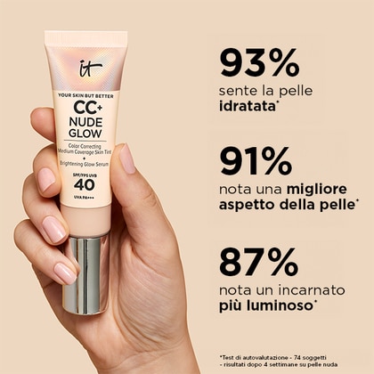  IT Cosmetics YOUR SKIN BUT BETTER CC+ CREAM NUDE GLOW WITH SPF40 Fondotinta  1 di 6 