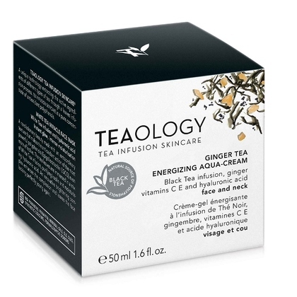  Teaology GINGER TEA ENERGIZING AQUA-CREAM Crema-gel energizzante con infuso di Té Nero Bio  1 di 2 