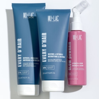 150 ML Mulac GLOW POWHAIR RINFORZA & LUCIDA Latte Spray Rinforzante  1 di 8 