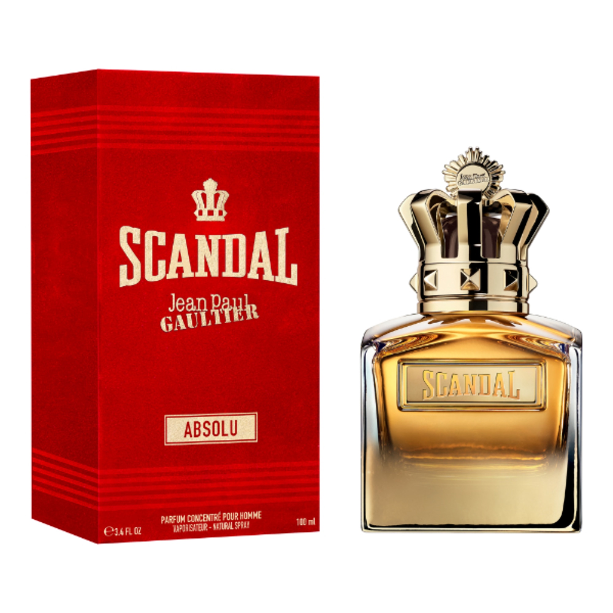 100 ML Jean Paul Gaultier SCANDAL ABSOLU POUR HOMME Parfum Concentré  1 di 5 