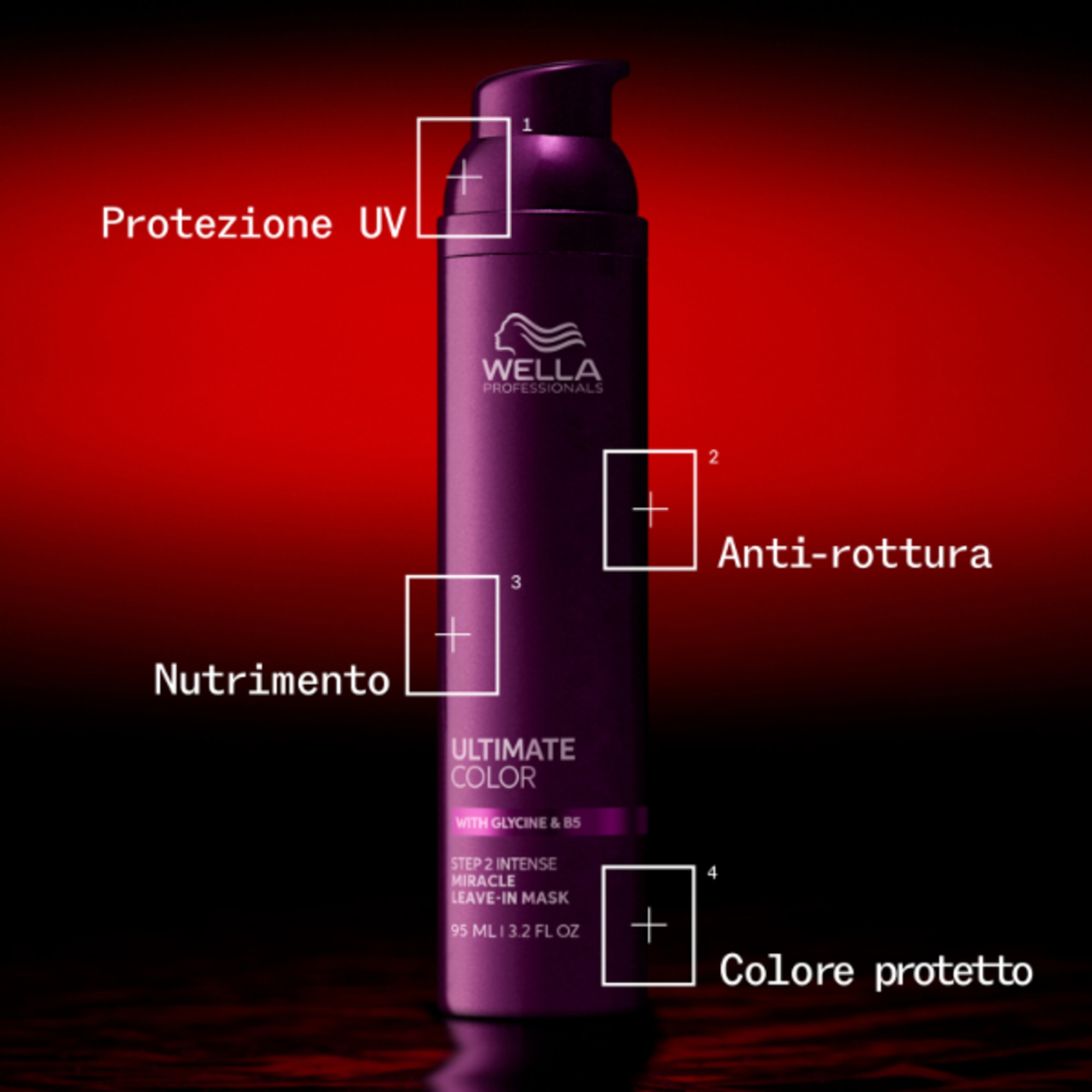 30 ML WELLA ULTIMATE COLOR Maschera per Capelli Colorati 1 di 8