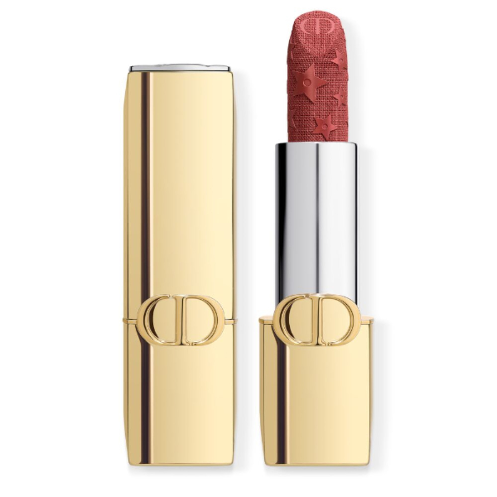 Dior ROUGE DIOR - EDIZIONE LIMITATA Rossetto Couture – Astuccio Dorato e Stick inciso 1 di 4 Rossetto Couture – Astuccio Dorato e Stick inciso