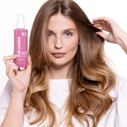 150 ML Mulac GLOW POWHAIR RINFORZA & LUCIDA Latte Spray Rinforzante  1 di 8 