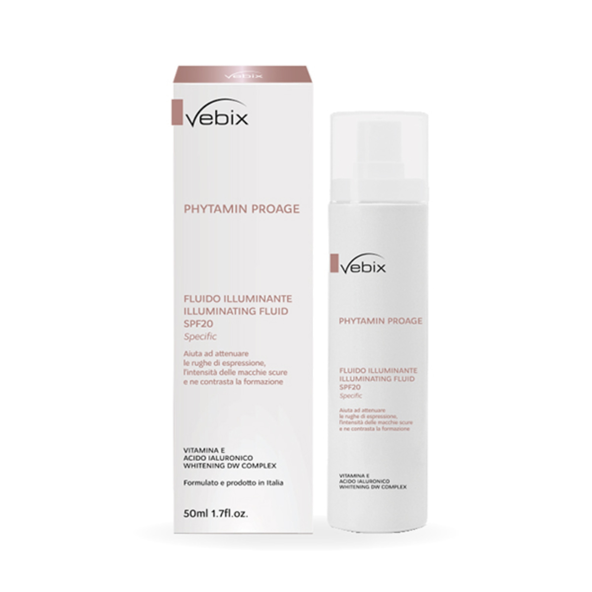 50ML Vebix PHYTAMIN PROAGE Fluido Illuminante SPF21 1 di 1