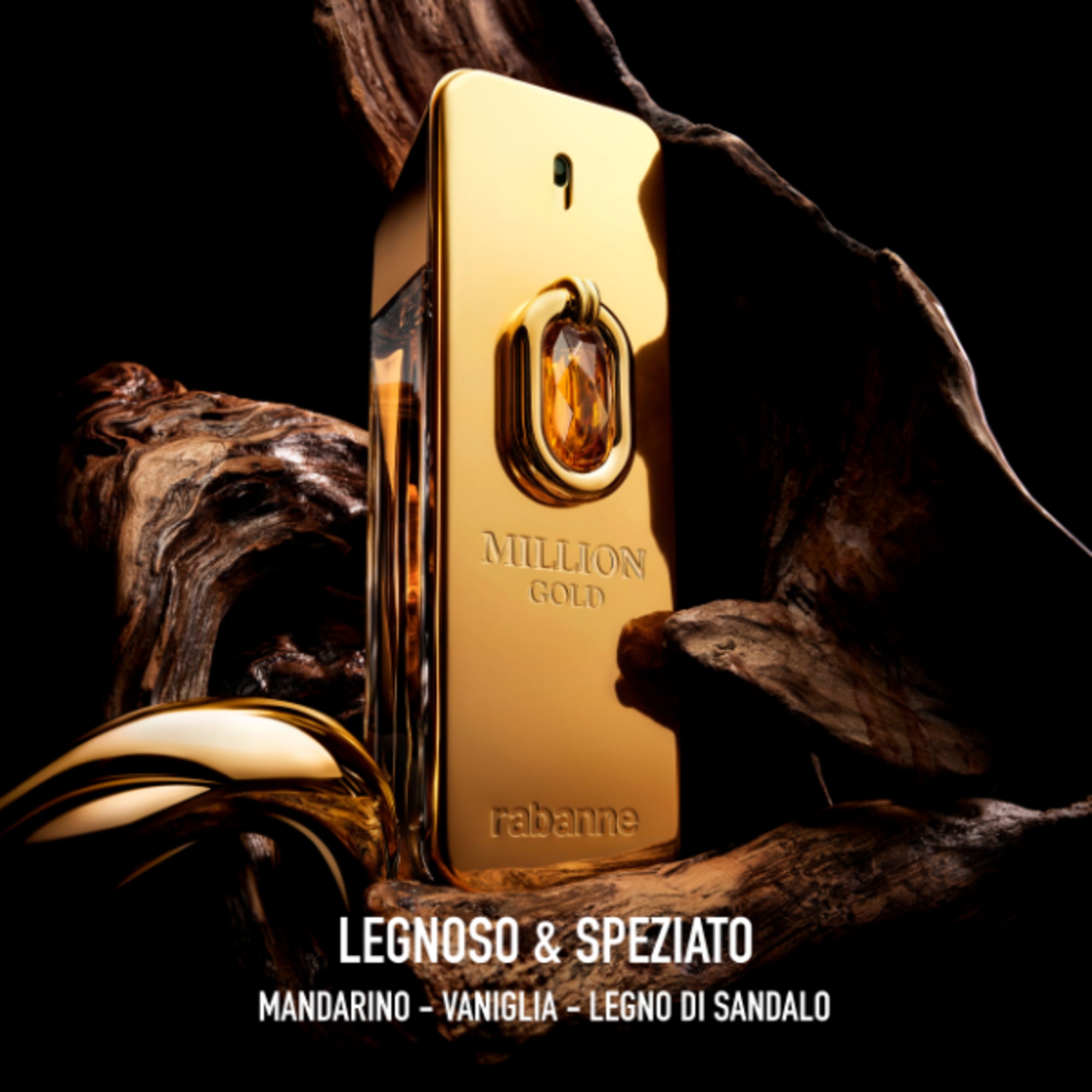 200 ML Rabanne MILLION GOLD ELIXIR Parfum Intense  1 di 8 
