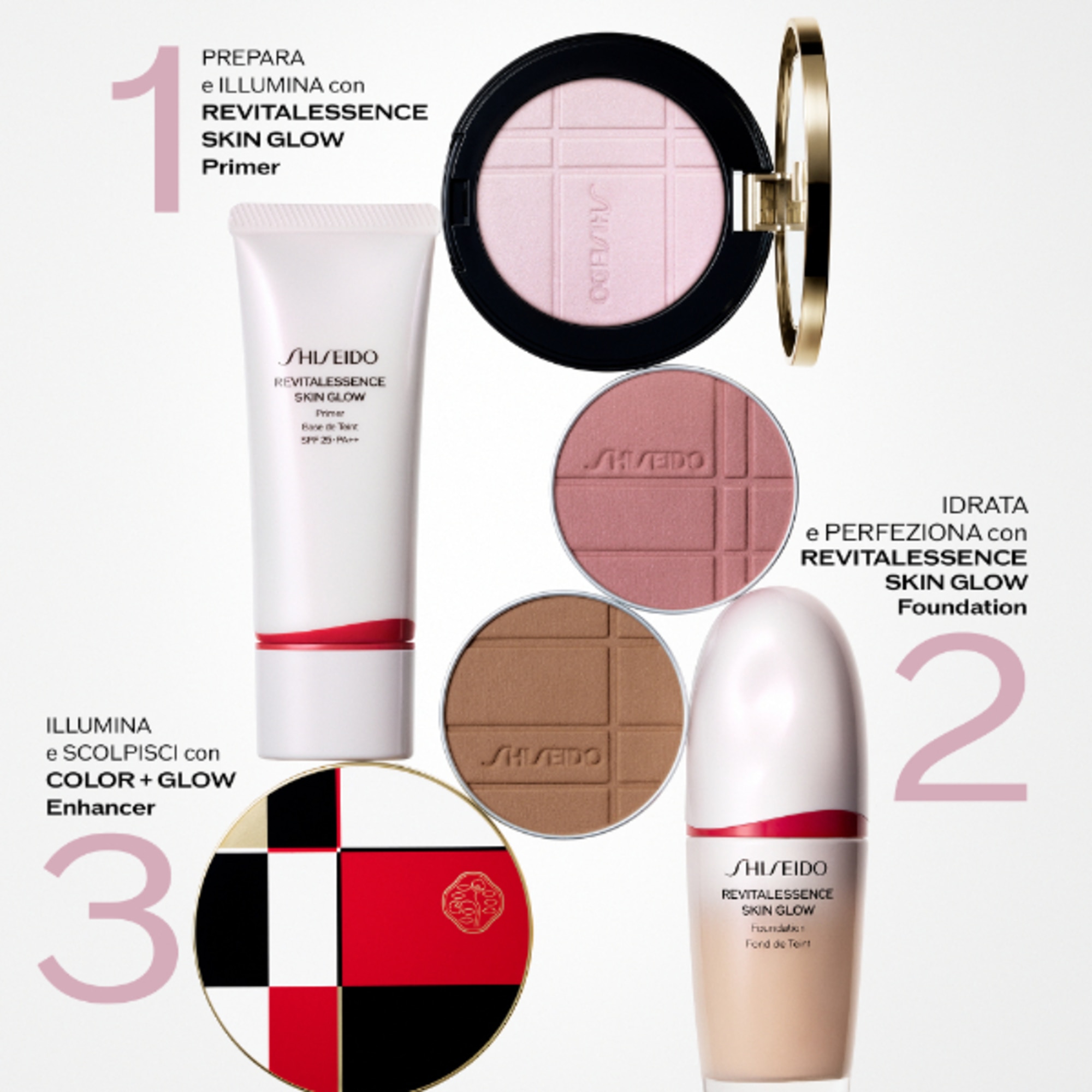  Shiseido COLOR + GLOW COLOR + GLOW ENHANCER 01  1 di 7 
