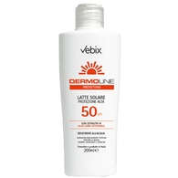 200 ML Vebix DERMOLINE PROTETTIVO Latte Solare SPF 50 Protezione Alta