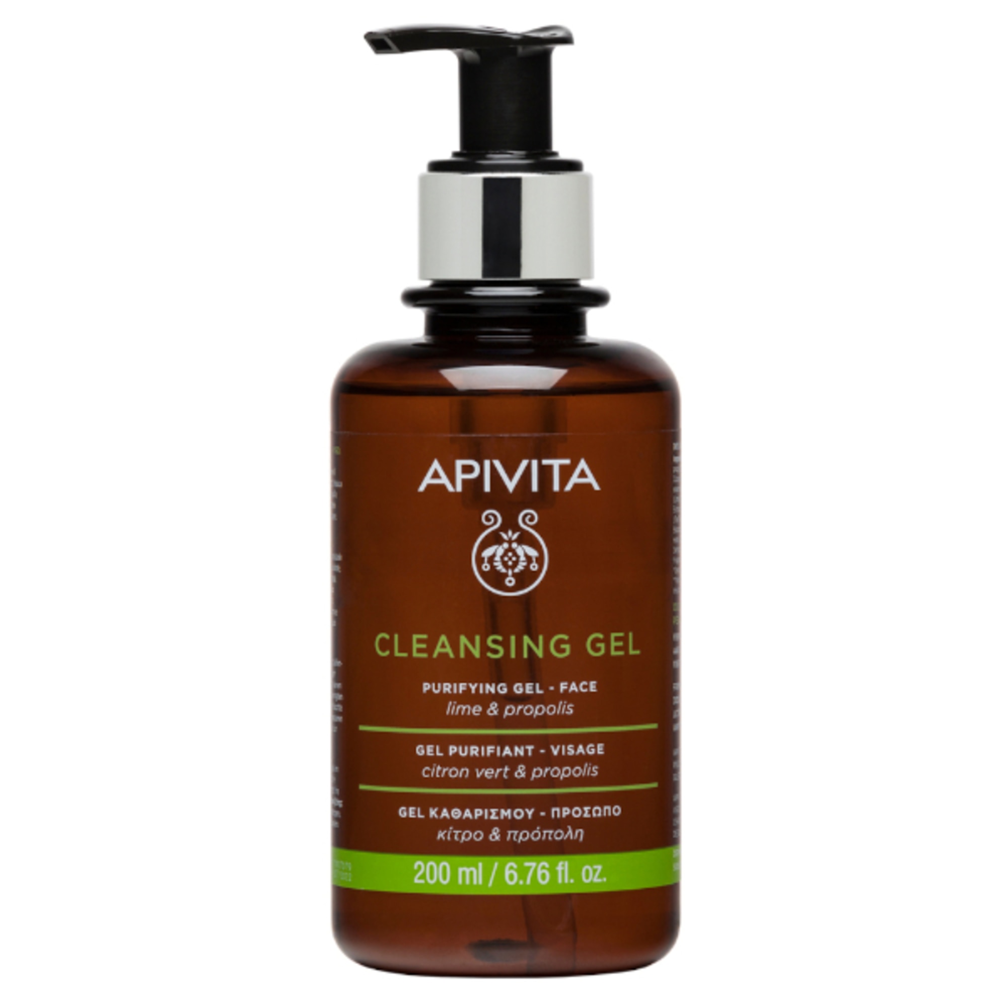 200 ML Apivita CLEANSING GEL Gel Purificante Viso 1 di 7
