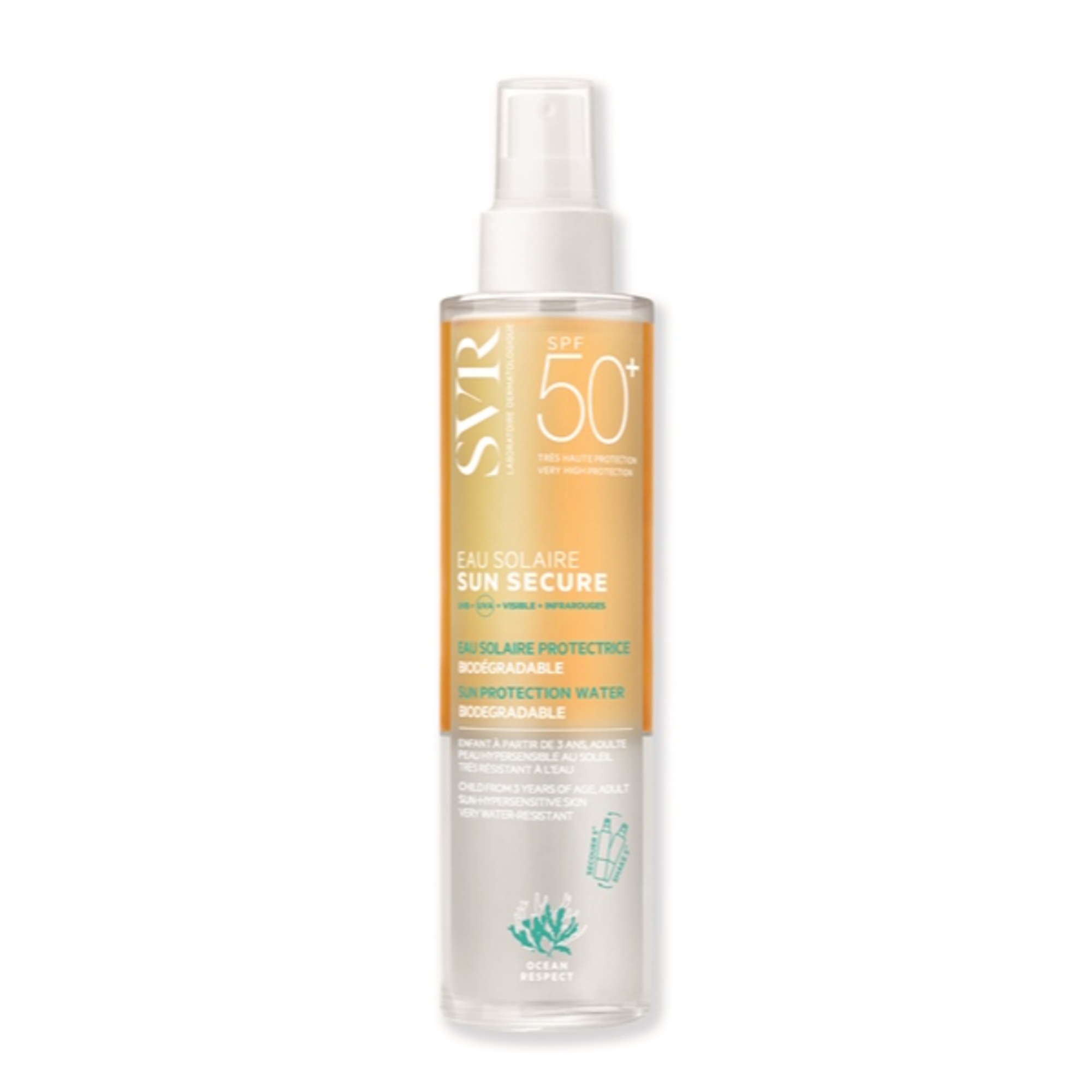 200 ML Svr SUN SECURE EAU SOLAIRE Acqua Solare SPF50+ 1 di 1