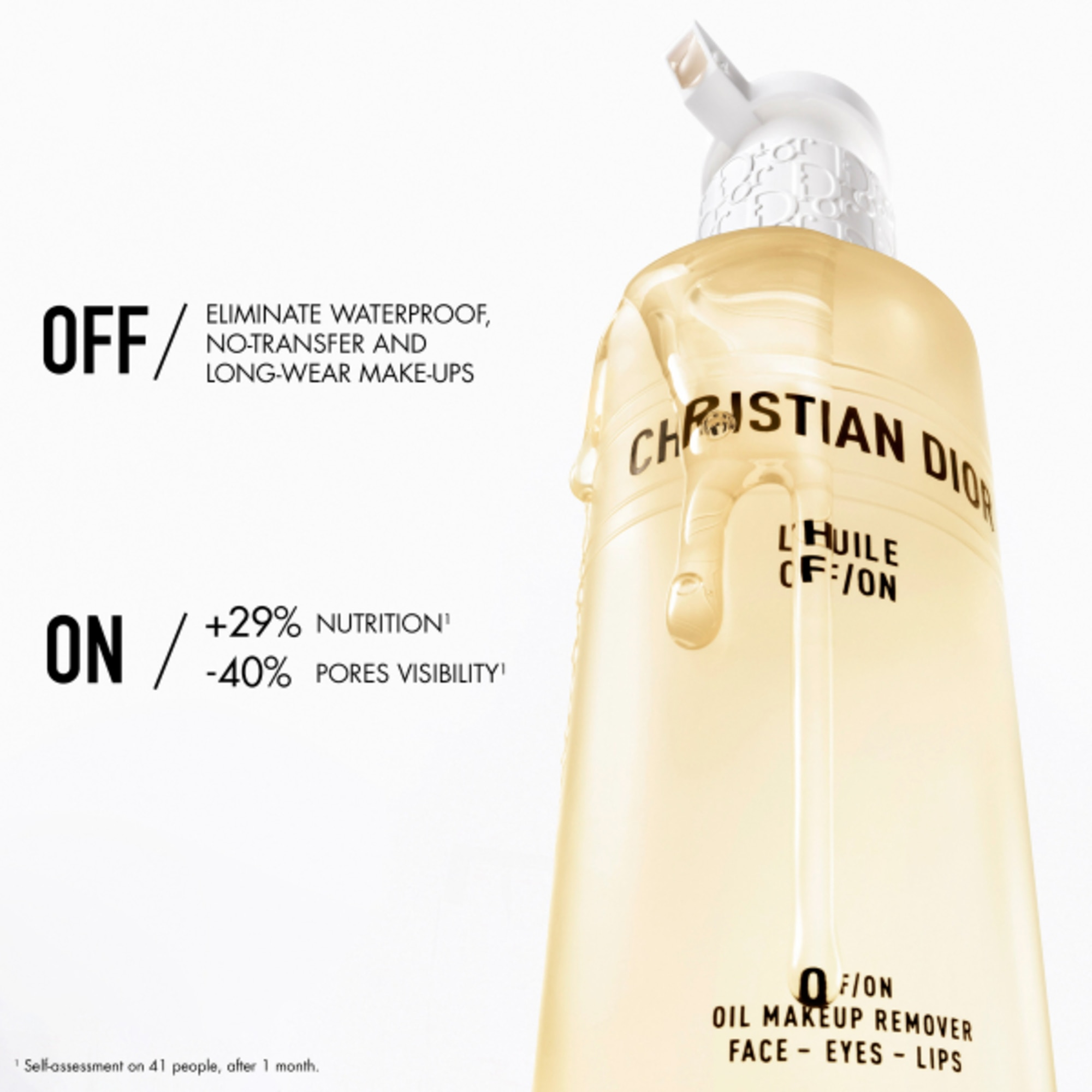 175 ML Dior L'HUILE OFF/ON Olio Struccante Viso, Occhi e Labbra da Risciacquare  1 di 4 