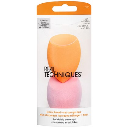  Real Techniques MIRACLE COMPLEXION SPONG + MIRACLE POWDER SPONGE 2 Spugnette Viso (Liquidi, Creme, Polveri)  1 di 2 