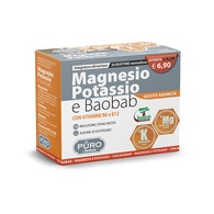 20x4g PURO BY FORHANS MAGNESIO E POTASSIO + BAOBAB Integratore per il Benessere  1 di 2 