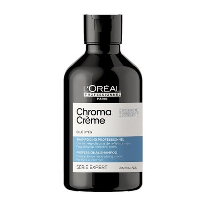 300 ML L'Oreal Professionnel CHROMA CRÈME Shampoo Blu per capelli castano da chiaro a medio  1 di 3 