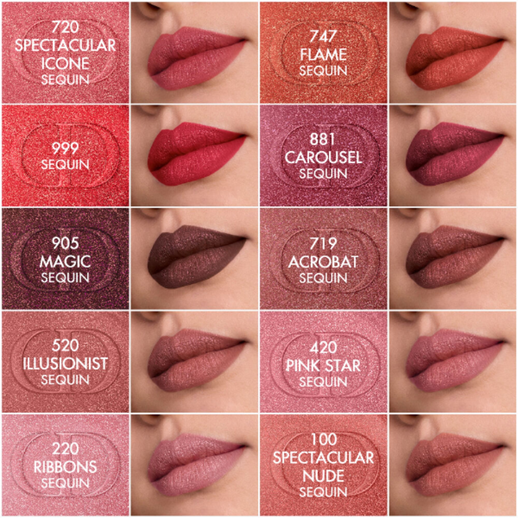 Duo Rossetto e Gloss con Finish Glitterato o Brillante