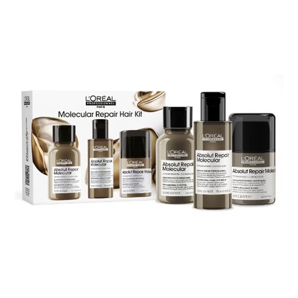 1 PCS L'Oreal Professionnel ABSOLUT REPAIR MOLECULAR MINI TRIO KIT Cofanetto Regalo  1 di 6 