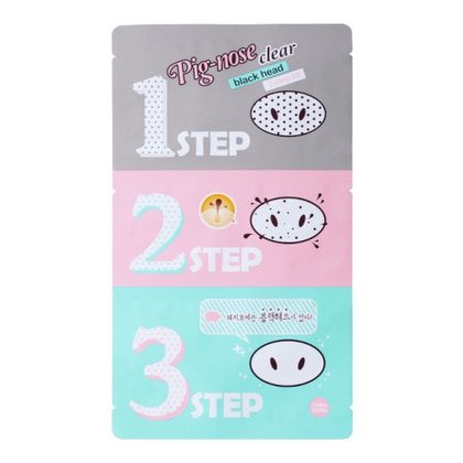 8 G HOLIKA HOLIKA PIG NOSE CLEAR BLACK HEAD 3-STEP Kit Pulizia Naso  1 di 1 