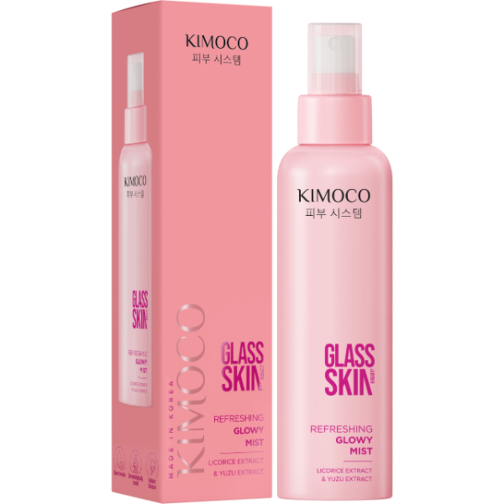 150 ML KIMOCO GLASS SKIN Glowy Refreshing Mist - Mist Viso Rinfrescante 1 di 3 Glowy Refreshing Mist - Mist Viso Rinfrescante