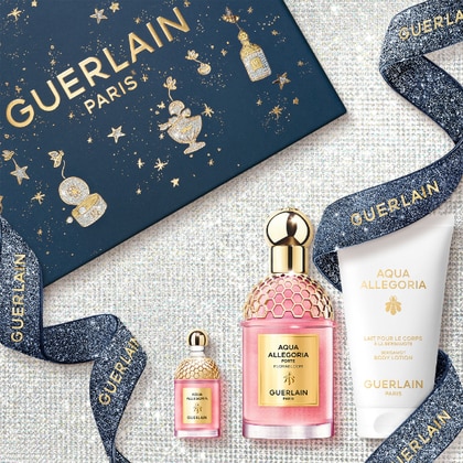 75ml+75ml+7,5ml Guerlain AQUA ALLEGORIA FLORABLOOM FORTE Cofanetto Regalo  1 di 5 