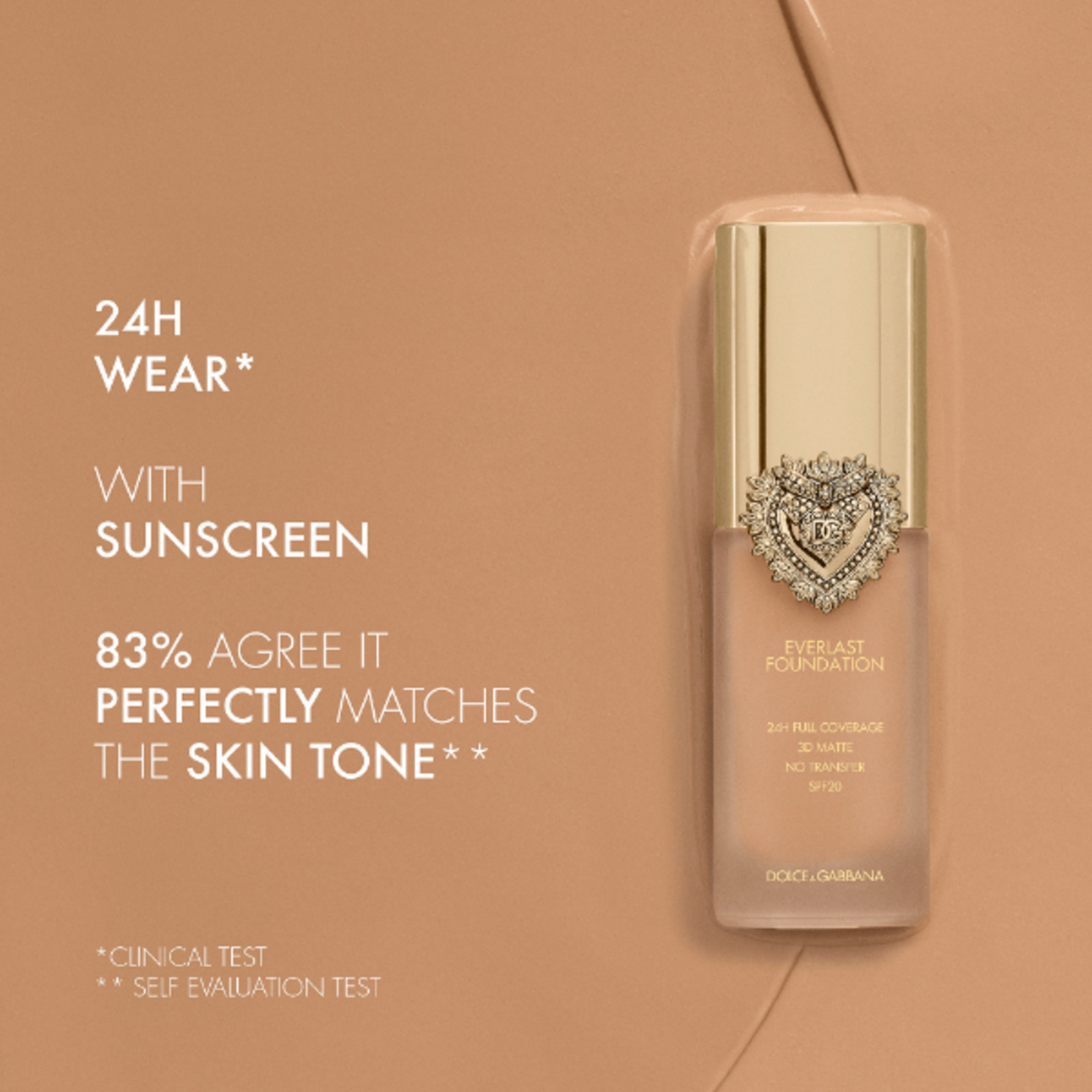  Dolce&Gabbana EVERLAST FOUNDATION Fondotinta Alta Coprenza 24 ORE  5 di 6 Fondotinta Alta Coprenza 24 ORE