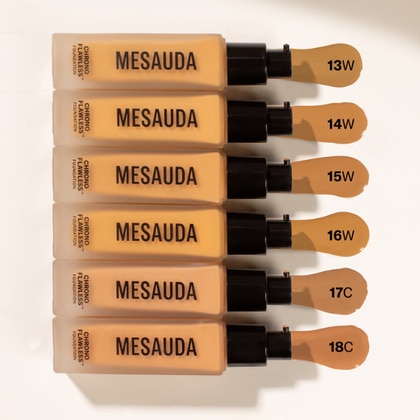  Mesauda CHRONO FLAWLESS FOUNDATION Fondotinta Fluida Lunga Tenuta  1 di 6 