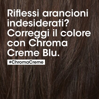 300 ML L'Oreal Professionnel CHROMA CRÈME Shampoo Blu per capelli castano da chiaro a medio  1 di 3 