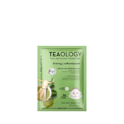 21 ML Teaology MATCHA TEA SUPERFOOD MASCHERA Maschera Viso  1 di 2 