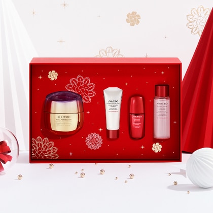 50ml+15ml+30ml+10ml+0,6ml Shiseido VITAL PERFECTION SUPREME HOLIDAY KIT Cofanetto Regalo  1 di 3 