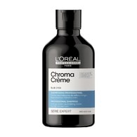 300 ML L'Oreal Professionnel CHROMA CRÈME Shampoo Blu per capelli castano da chiaro a medio  1 di 2 