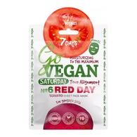 25 G 7Days GOVEGAN - RED DAY Maschera Viso in Tessuto - Perfezionante  1 di 2 