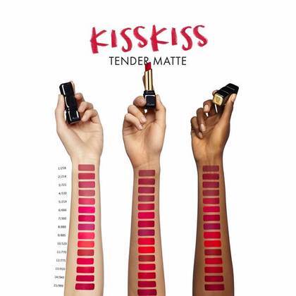  Guerlain KISSKISS TENDER MATTE Rossetto matte luminoso comfort 16 ore  1 di 3 