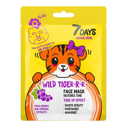 28 G 7Days WILD TIGER-R-R Maschera Viso in Tessuto  1 di 1 