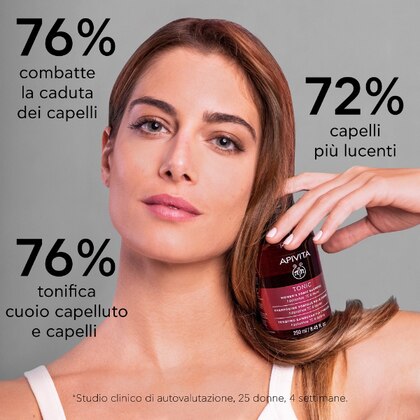 250 ML Apivita TONIC Shampoo Tonificante Donna  1 di 6 