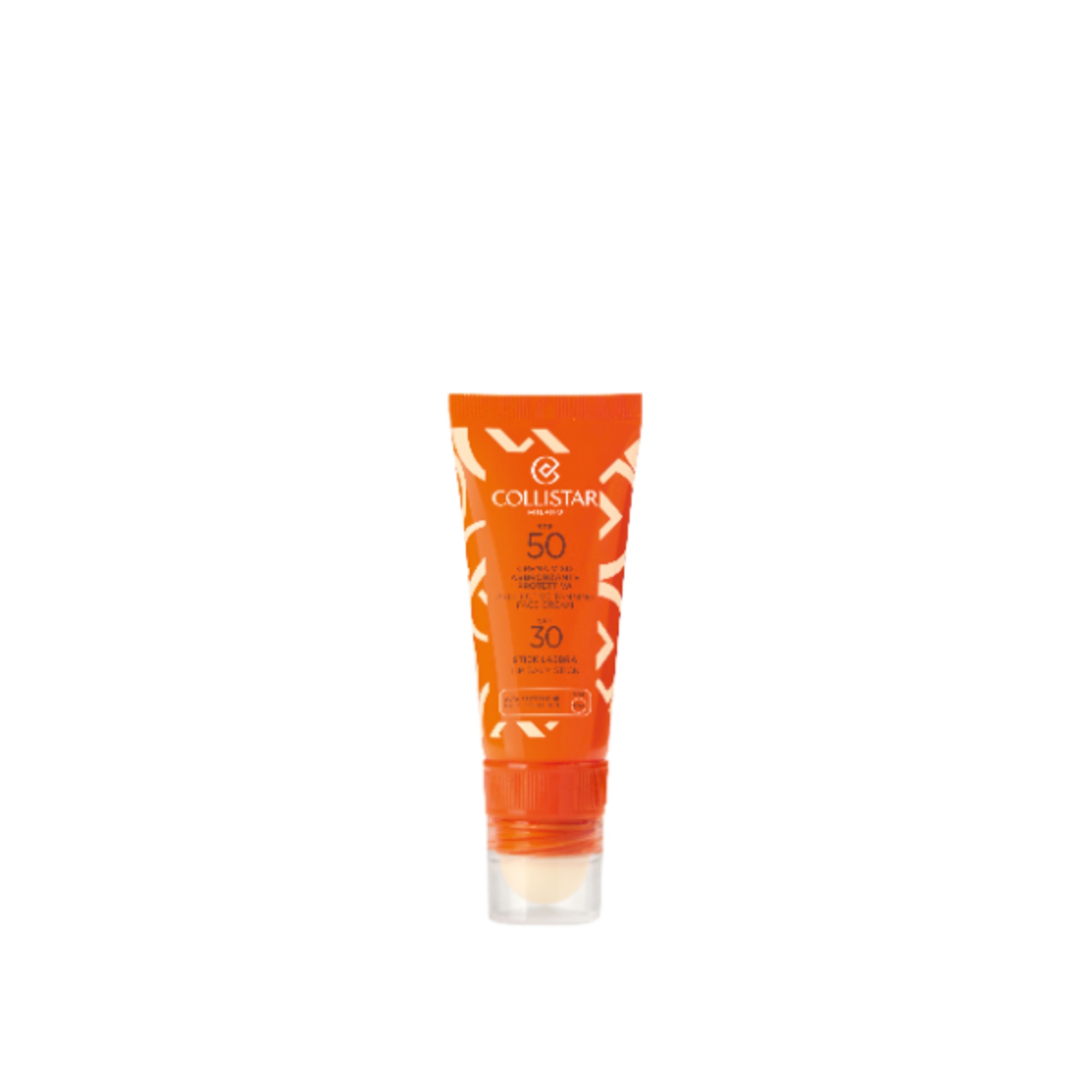 23 ML Collistar SPF 50 Crema Viso Abbronzante Protettiva SPF50 + Stick Labbra SPF30 1 di 6