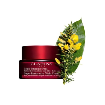 50 ML Clarins MULTI-INTENSIVE CREMA ANTIETÀ NOTTE TUTTI I TIPI DI PELLE Crema Notte Anti-età  1 di 3 