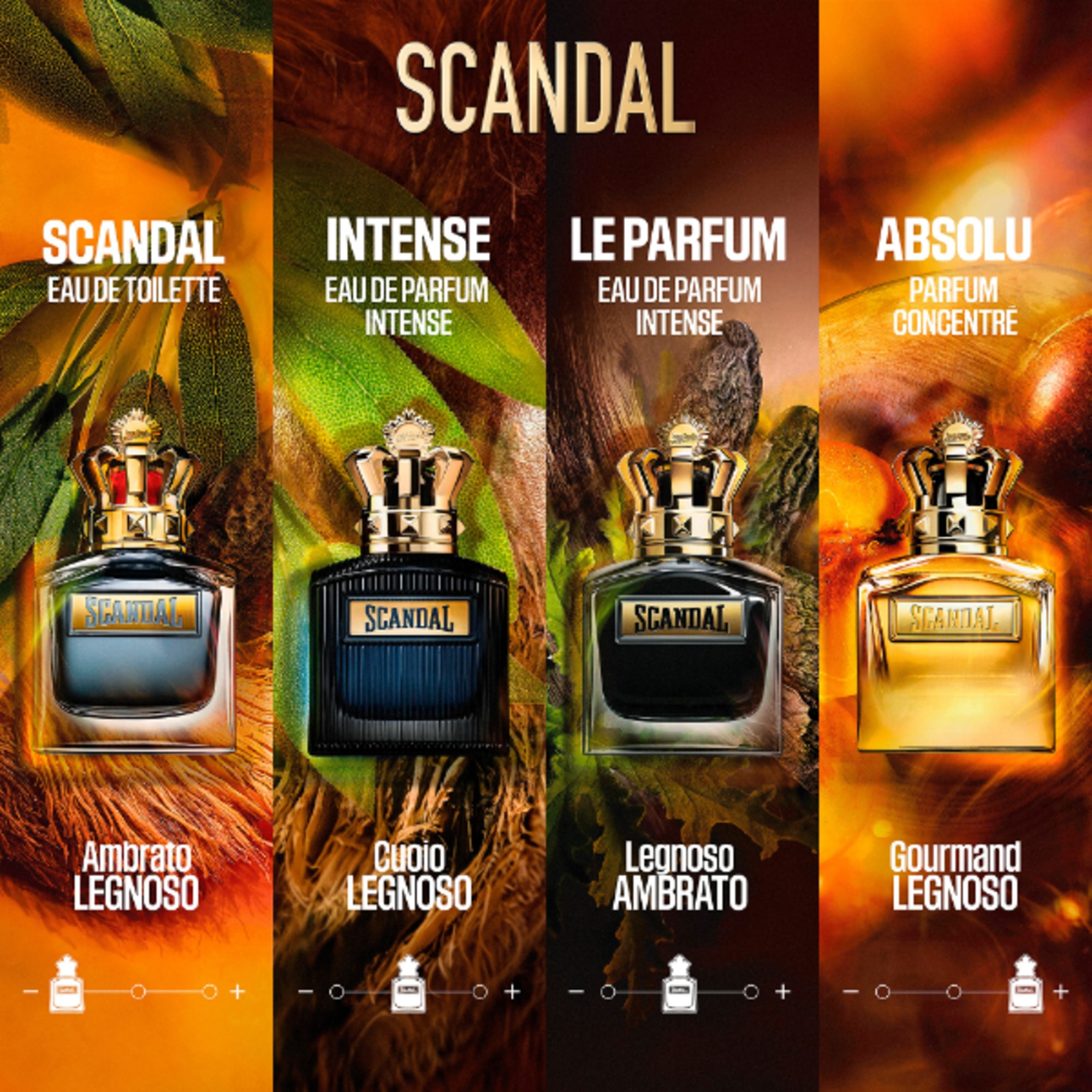 100 ML Jean Paul Gaultier SCANDAL INTENSE FOR HIM Eau De Parfum Intense 1 di 6