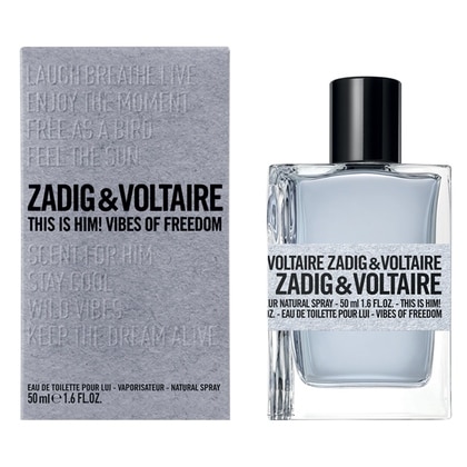 50 ML Zadig & Voltaire THIS IS HIM! VIBES OF FREEDOM Eau De Toilette  1 di 3 