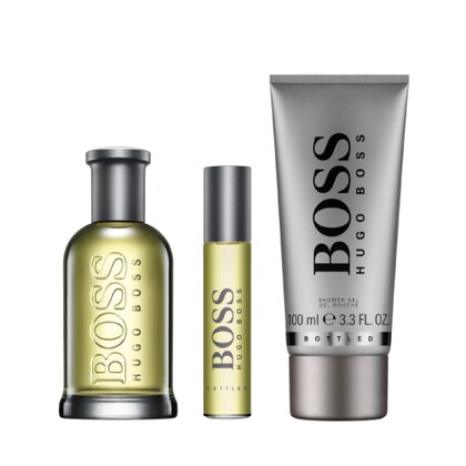 100ml+10ml+100ml Hugo Boss BOSS BOTTLED EDT Cofanetto Regalo  1 di 3 