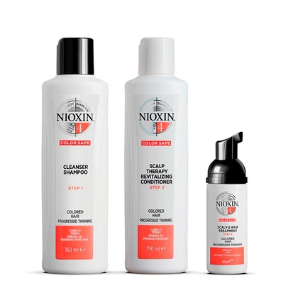 150 ML Nioxin SISTEMA 4 KIT TRIFASICO Cofanetto Trattamento Capelli  1 di 3 