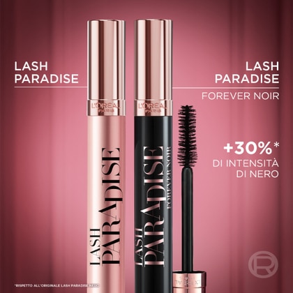 6,4 ML L'Oréal Paris LASH PARADISE - FOREVER NOIR Mascara Volumizzante e Allungante  1 di 8 