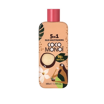 100 ML Coco Monoi 5IN1 OLIO MULTITASKING Olio Multiuso con Olio di Cocco e Fiori di Tiarè  1 di 2 