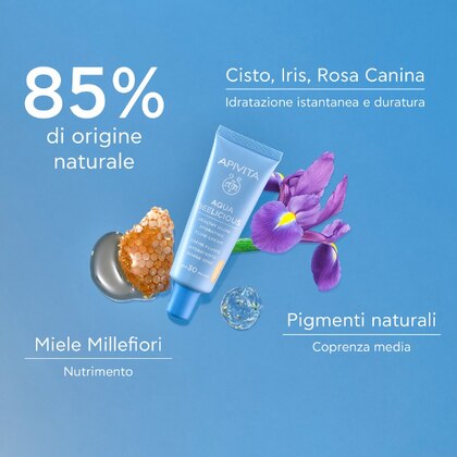  Apivita AQUA BEELICIOUS Crema Fluida Idratante Healthy Glow  1 di 7 