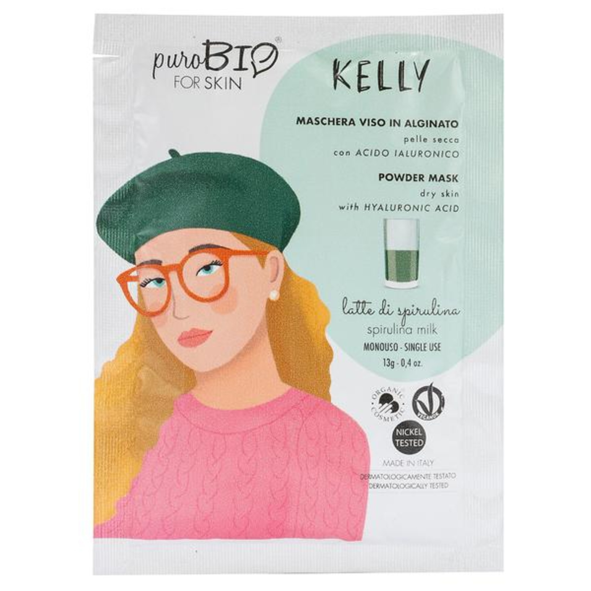 PuroBio KELLY Maschera Viso Peel Off Pelli Secche 1 di 1