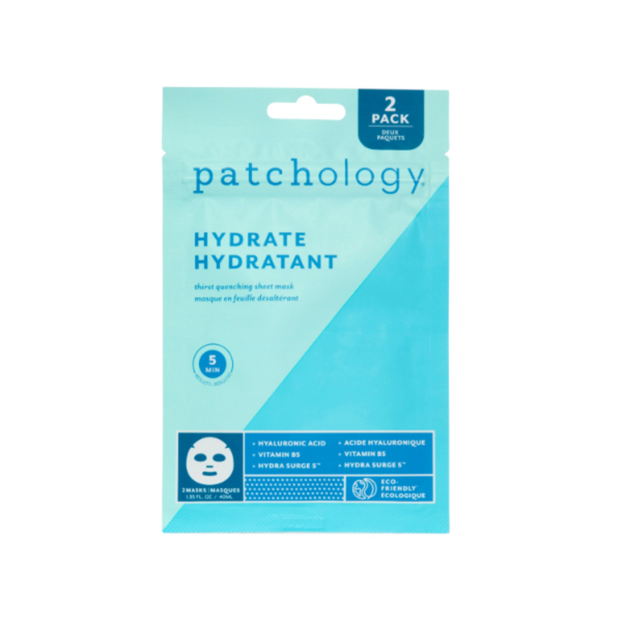51 G Patchology HYDRATE Thirst Quenching Sheet Mask 1 di 2