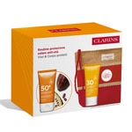50ml+75ml Clarins ROUTINE PROTEZIONE SOLARE ANTI-ETÀ Cofanetto Regalo 3 di 4 Cofanetto Regalo