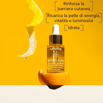 15 ML Apivita BEESSENTIAL OILS Olio Giorno Rinforzante e Idratante Trattamento Supplementare per la pelle  1 di 8 