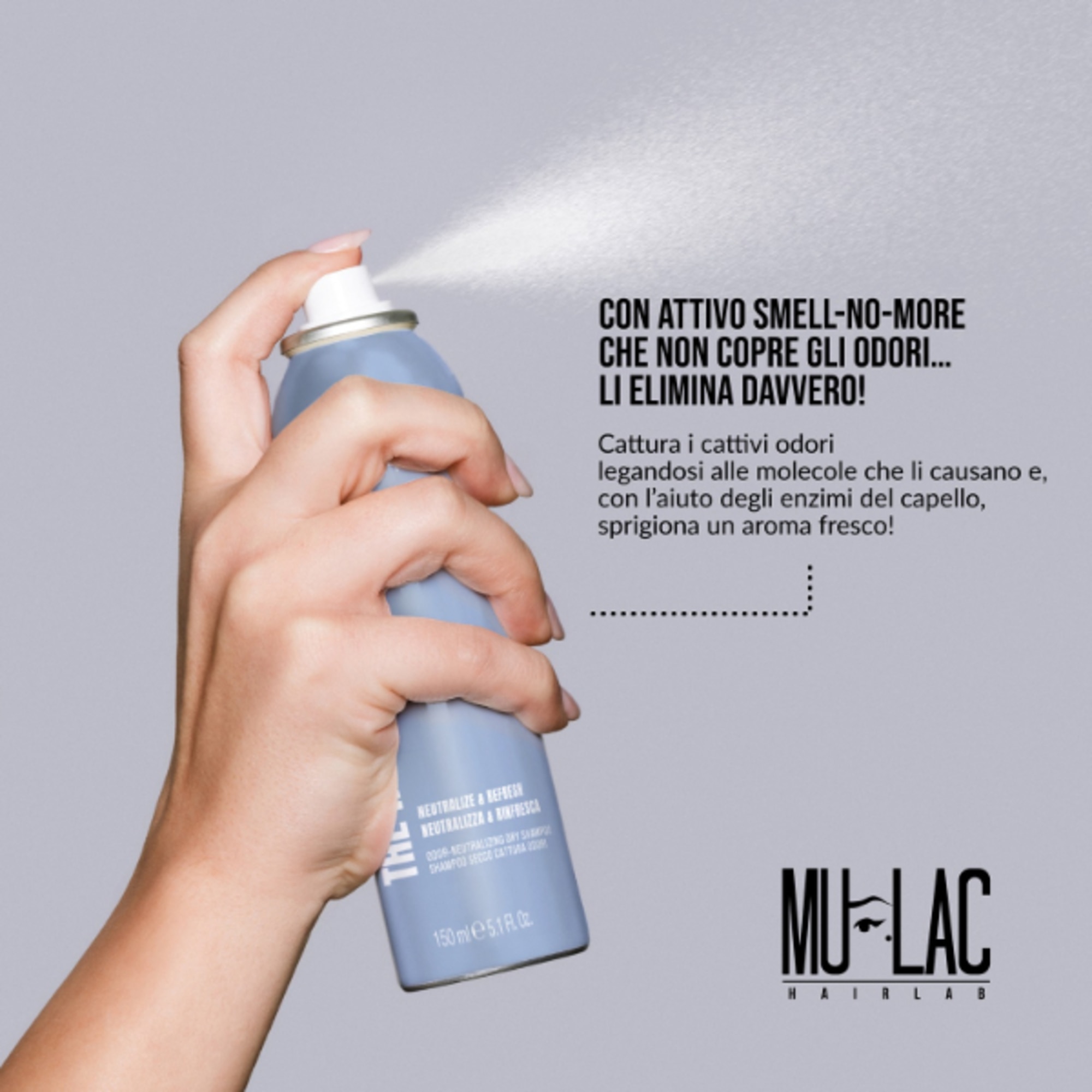 Shampoo Secco Cattura Odori