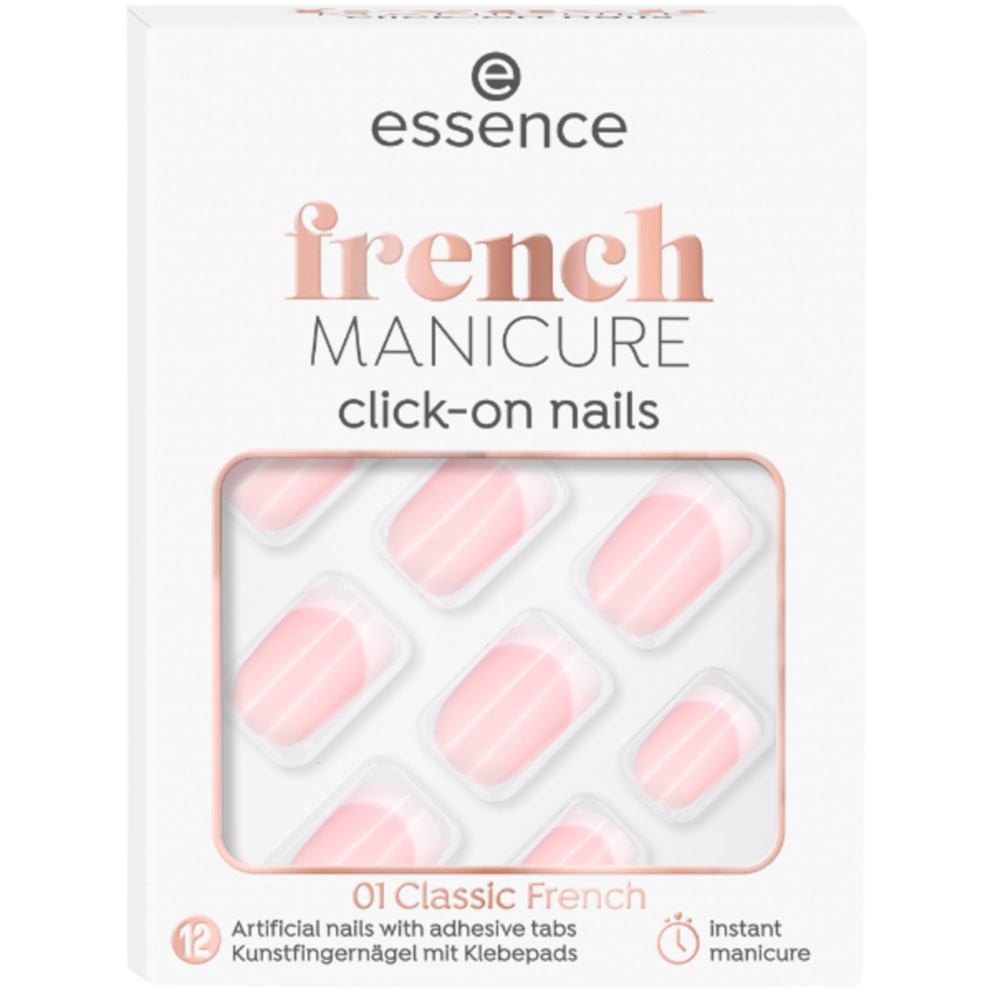 Essence FRENCH MANICURE CLICK-ON Unghie Finte 1 di 3