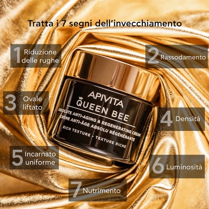 1 PCS Apivita QUEEN BEE Absolute Anti-Aging & Regeneratig Cream - Textue Ricca  1 di 7 