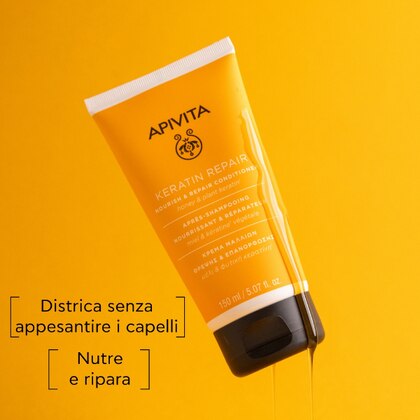 150 ML Apivita KERATIN REPAIR Balsamo Nutriente Riparatore  1 di 6 