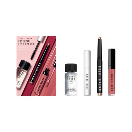 5,9ml+1,6g+6ml+30ml Bobbi Brown ESSENTIAL LIP & EYE KIT Cofanetto Regalo  1 di 3 